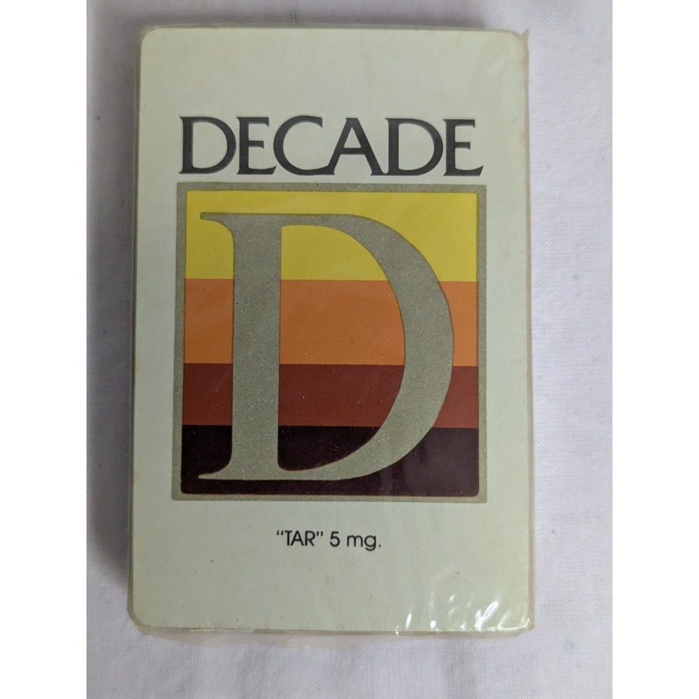 Vintage DECADE cigarettes stardust Playing cards deck advertising USA made‎
